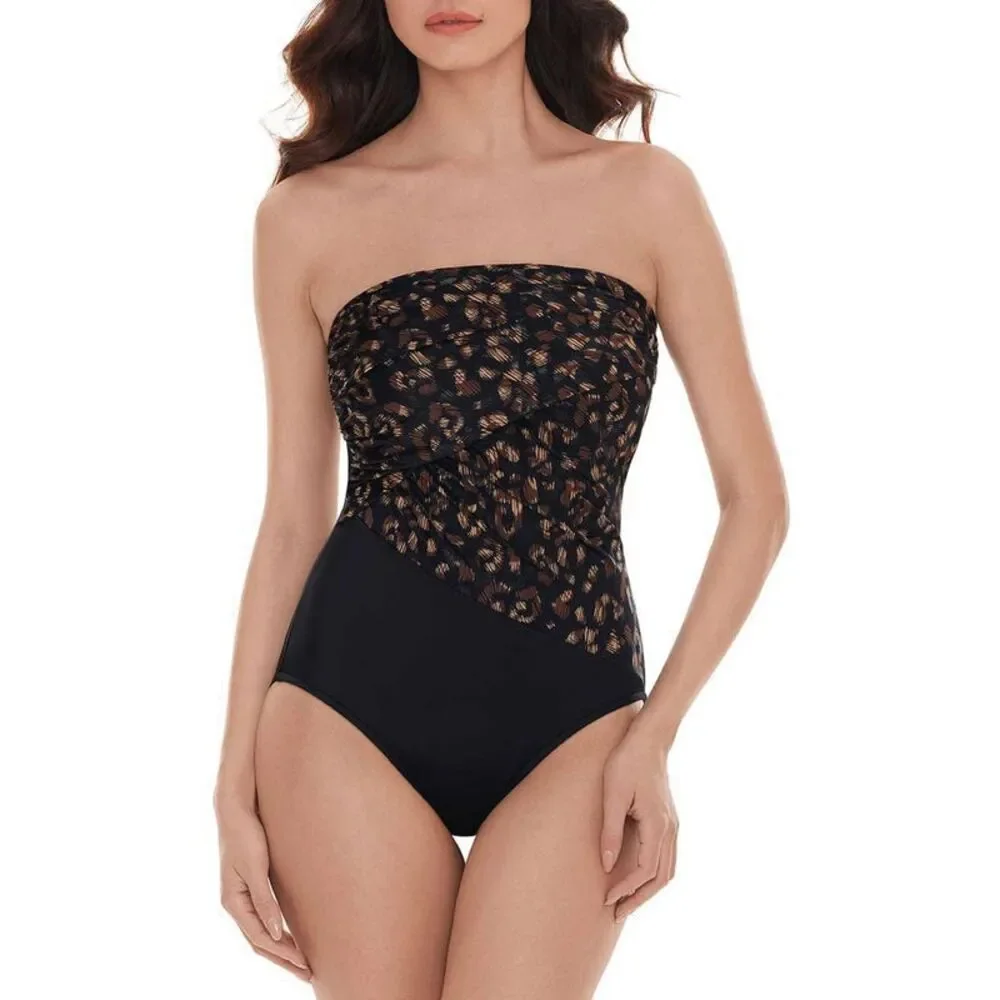 Magicsuit Womens La Paz Goddess Convertible One-Piece Swimsuit 12 Black NWT $176 - Picture 4 of 9